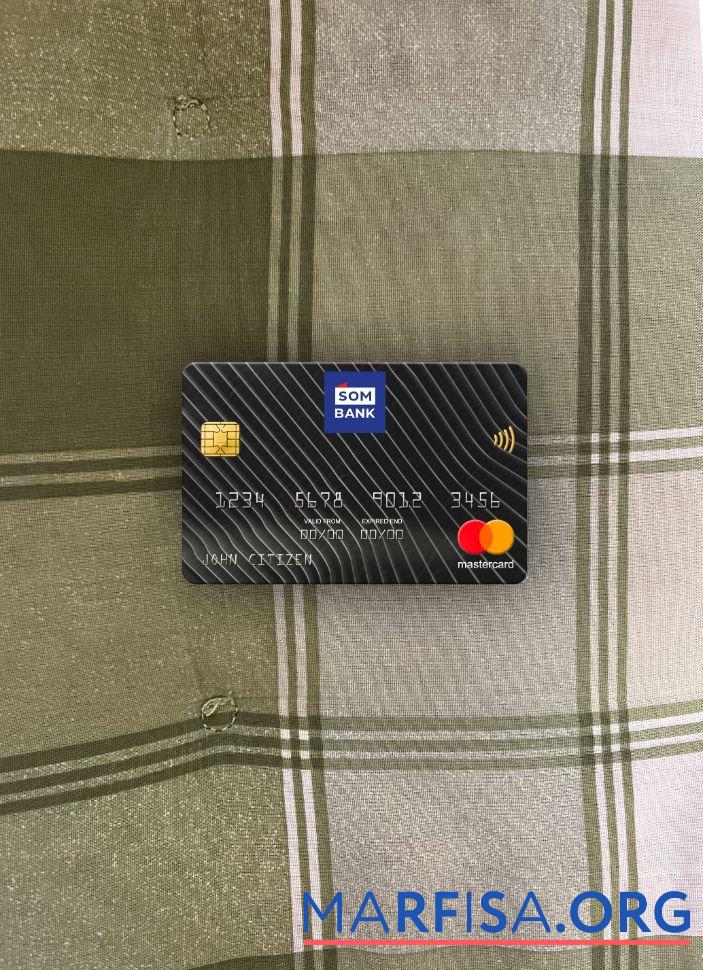 Downloadable Somalia Sombank mastercard photolook front template